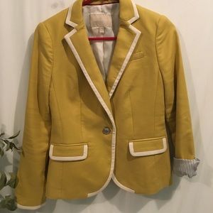 Banana Republic Yellow Blazer